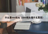 什么是seo优化（Seo优化是什么意思）