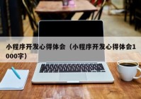 小程序开发心得体会（小程序开发心得体会1000字）