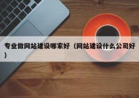 专业做网站建设哪家好（网站建设什么公司好）