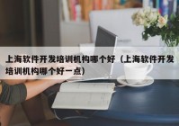 上海软件开发培训机构哪个好（上海软件开发培训机构哪个好一点）