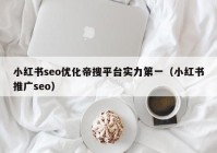 小红书seo优化帝搜平台实力第一（小红书推广seo）