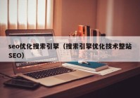 seo优化搜索引擎（搜索引擎优化技术整站SEO）