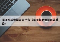 深圳网站建设公司平台（深圳专业公司网站建设）