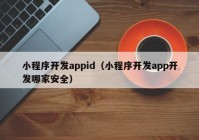 小程序开发appid（小程序开发app开发哪家安全）